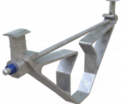 Image of a clamp used for tracker/ solar panel installation