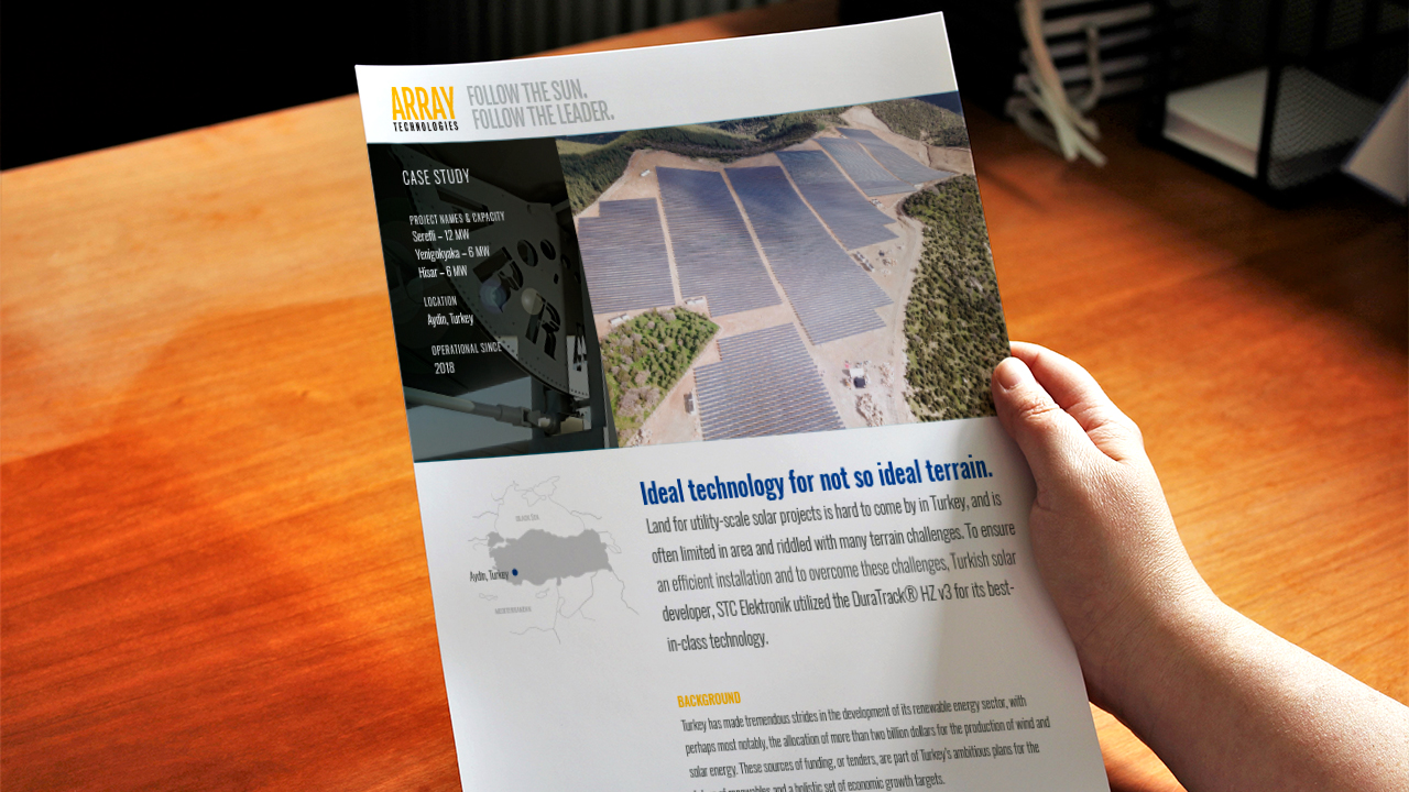 ARRAY Technologies case study on Aydin Turkey